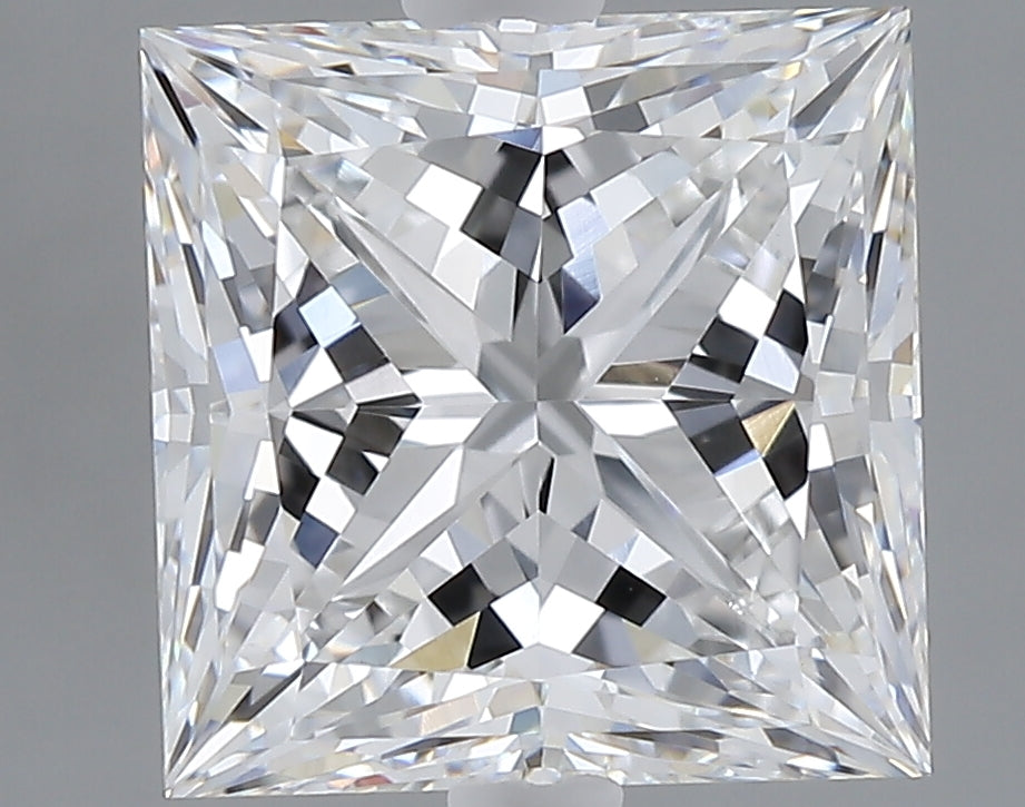 3.07 carat princess lab grown diamond E color VVS2 clarity