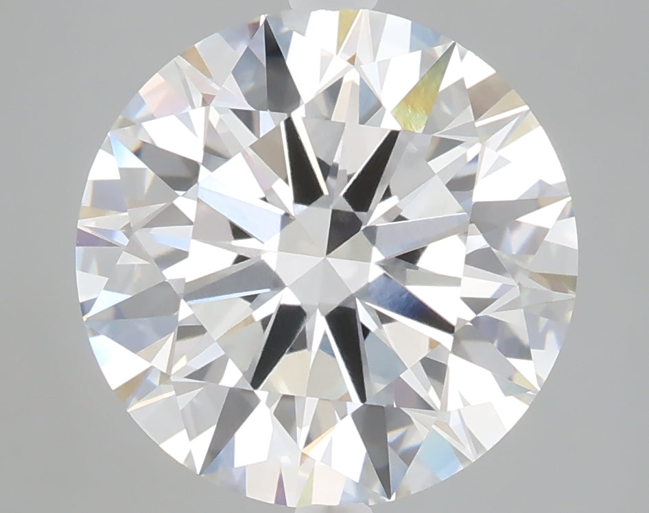 5.00 carat round lab grown diamond F color VVS2 clarity