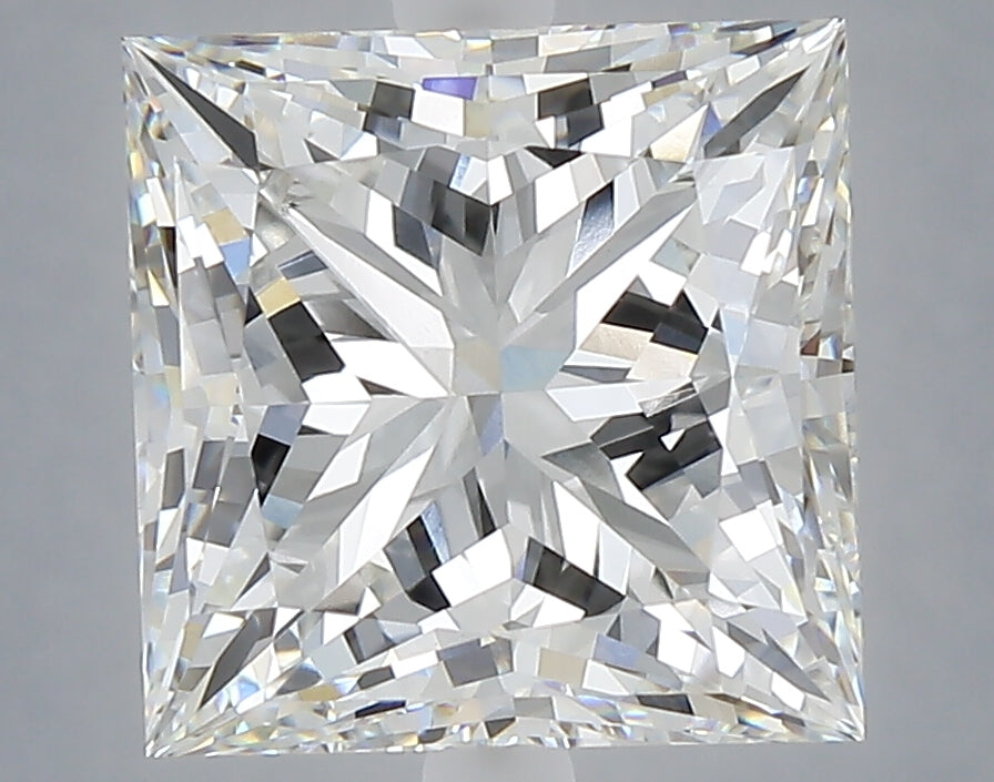 5.27 carat princess lab grown diamond F color VVS2 clarity