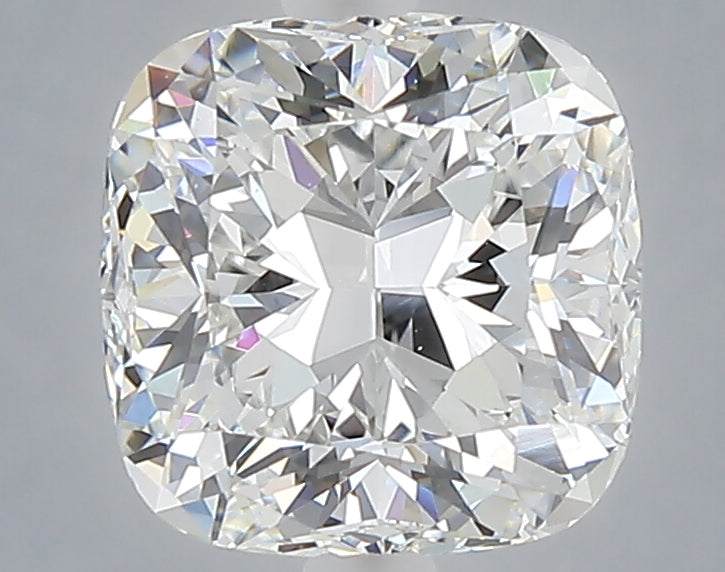 2.59 carat cushion lab grown diamond E color VVS2 clarity