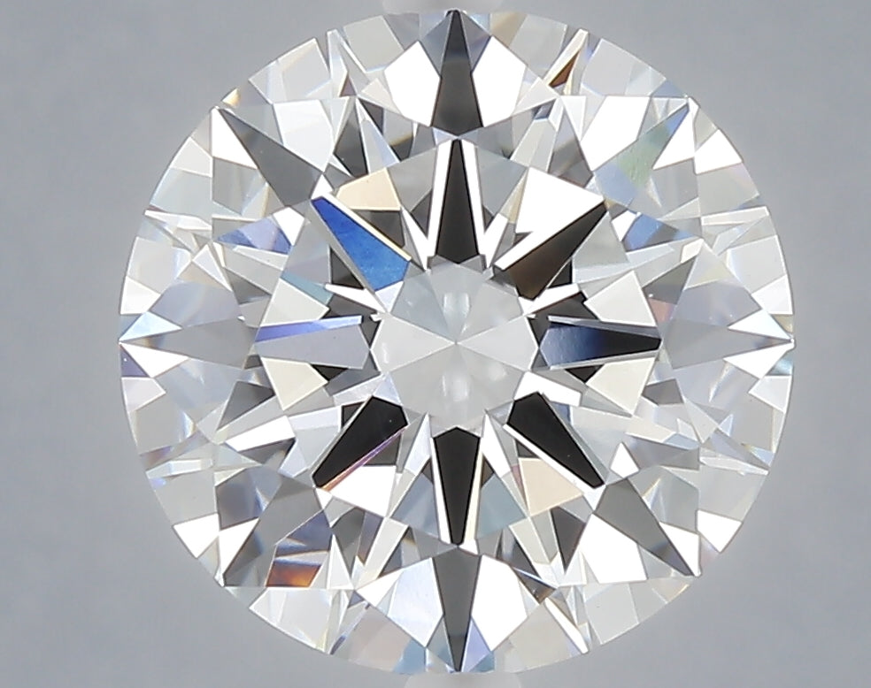 5.00 carat round lab grown diamond F color VVS2 clarity