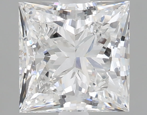 2.01 carat princess lab grown diamond E color VVS2 clarity