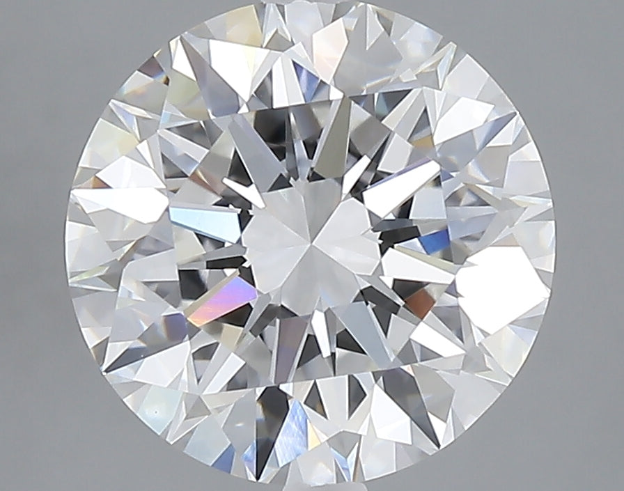 4.07 carat round lab grown diamond E color VVS2 clarity
