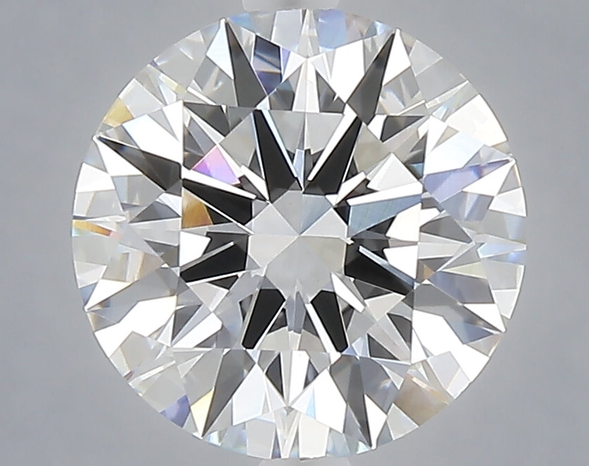3.05 carat round lab grown diamond E color VVS2 clarity