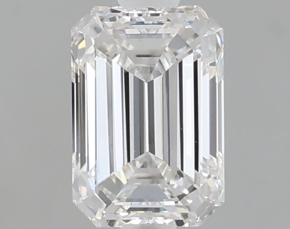1.00 carat emerald lab grown diamond E color VVS2 clarity
