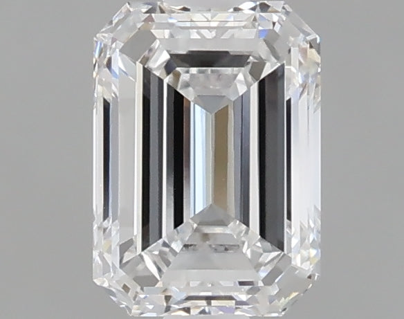 1.05 carat emerald lab grown diamond D color VVS2 clarity