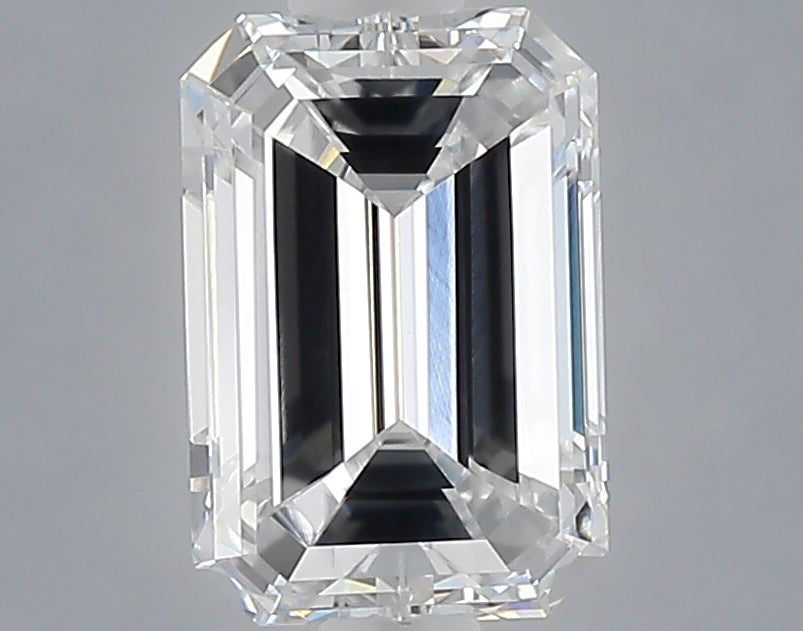 1.00 carat emerald lab grown diamond D color VVS2 clarity