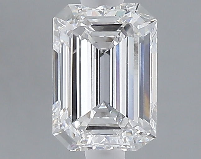 1.00 carat emerald lab grown diamond D color VVS2 clarity