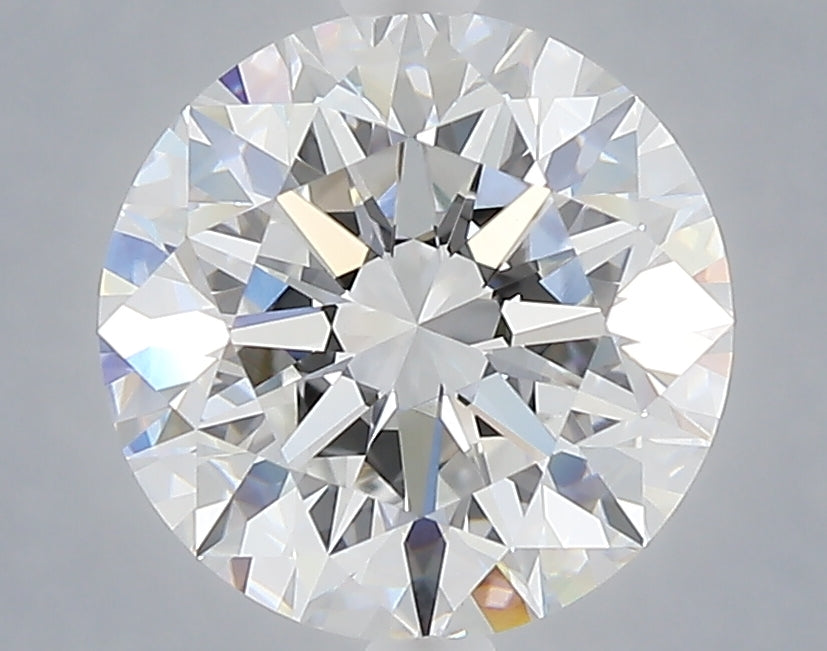 3.06 carat round lab grown diamond E color VVS2 clarity