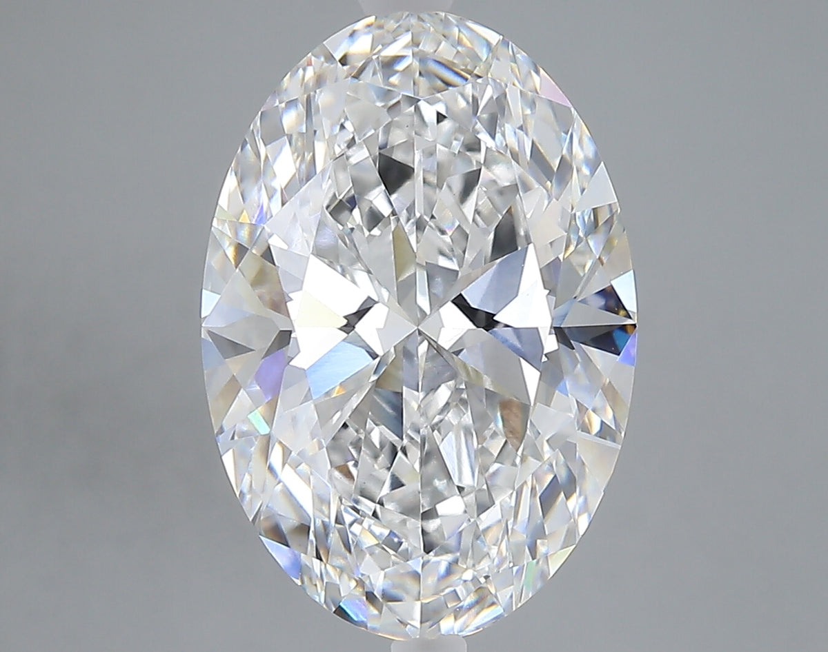 6.02 carat oval lab grown diamond E color VVS2 clarity