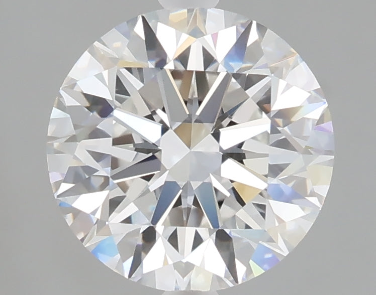2.52 carat round lab grown diamond E color VVS2 clarity