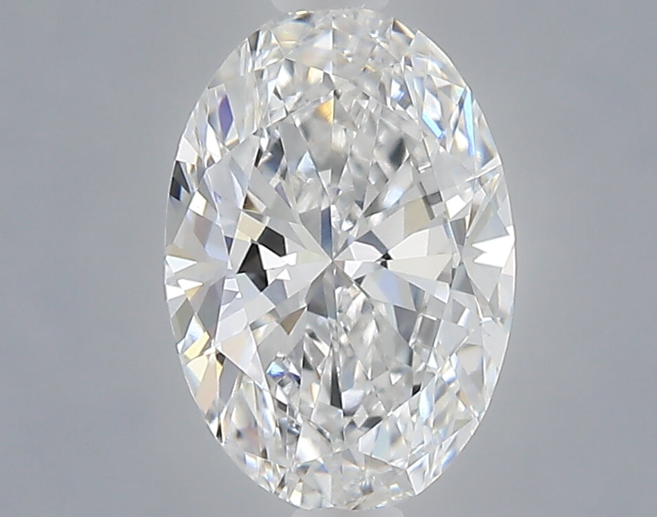1.09 carat oval lab grown diamond D color VVS2 clarity