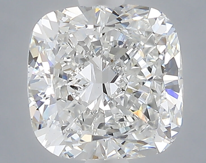 1.57 carat cushion lab grown diamond E color VVS2 clarity