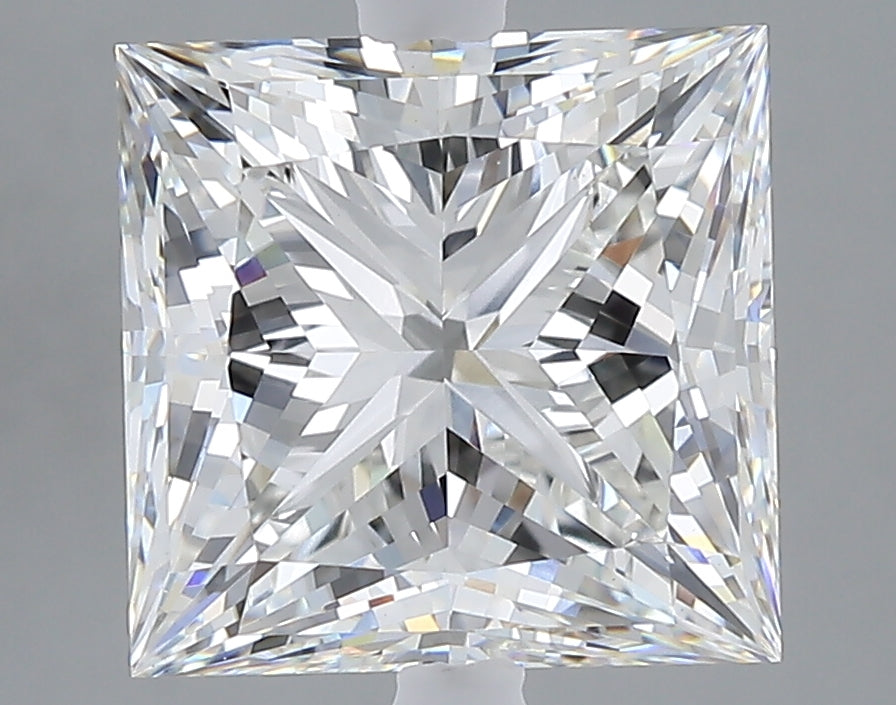 5.07 carat princess lab grown diamond F color VVS2 clarity
