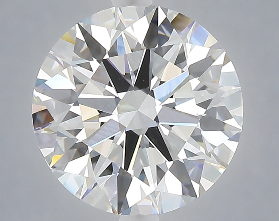 4.08 carat round lab grown diamond E color VVS2 clarity