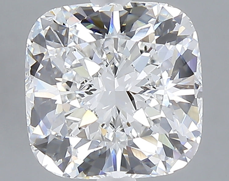 3.27 carat cushion lab grown diamond E color VVS2 clarity