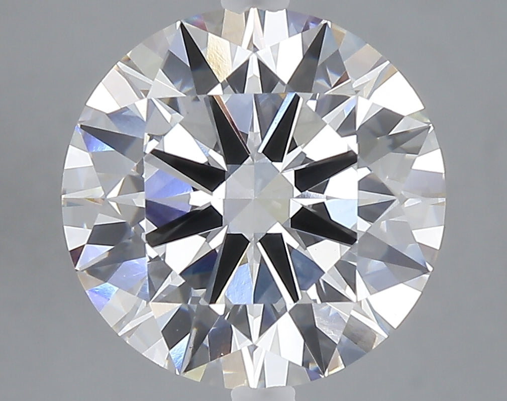 5.02 carat round lab grown diamond E color VVS2 clarity