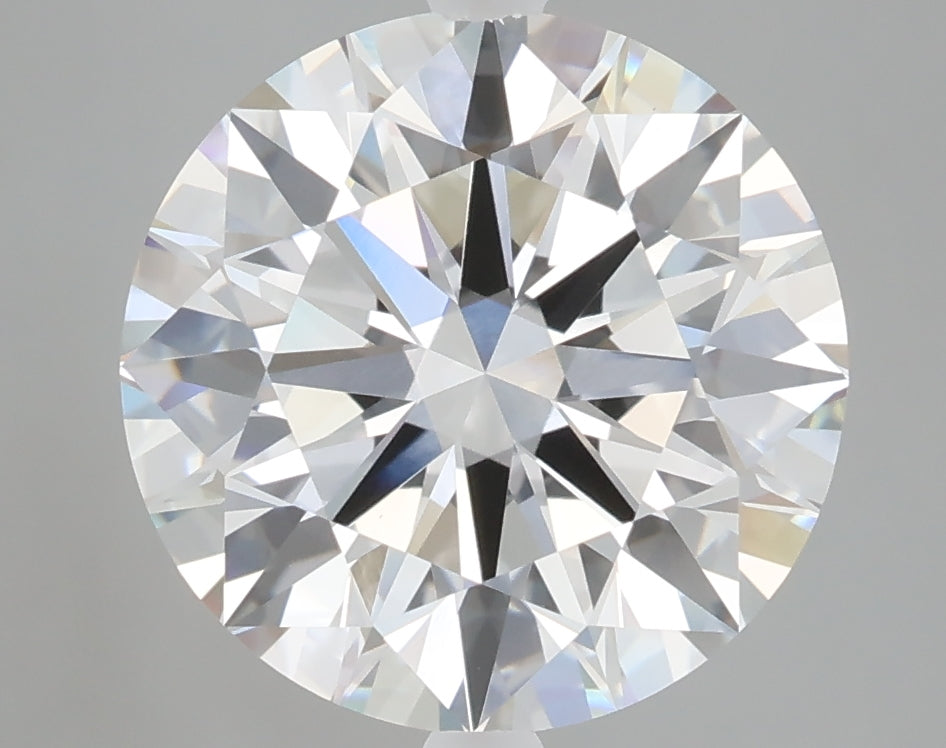 5.02 carat round lab grown diamond E color VVS2 clarity