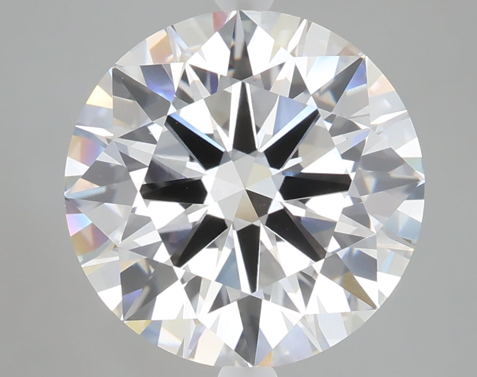 5.01 carat round lab grown diamond F color VVS2 clarity
