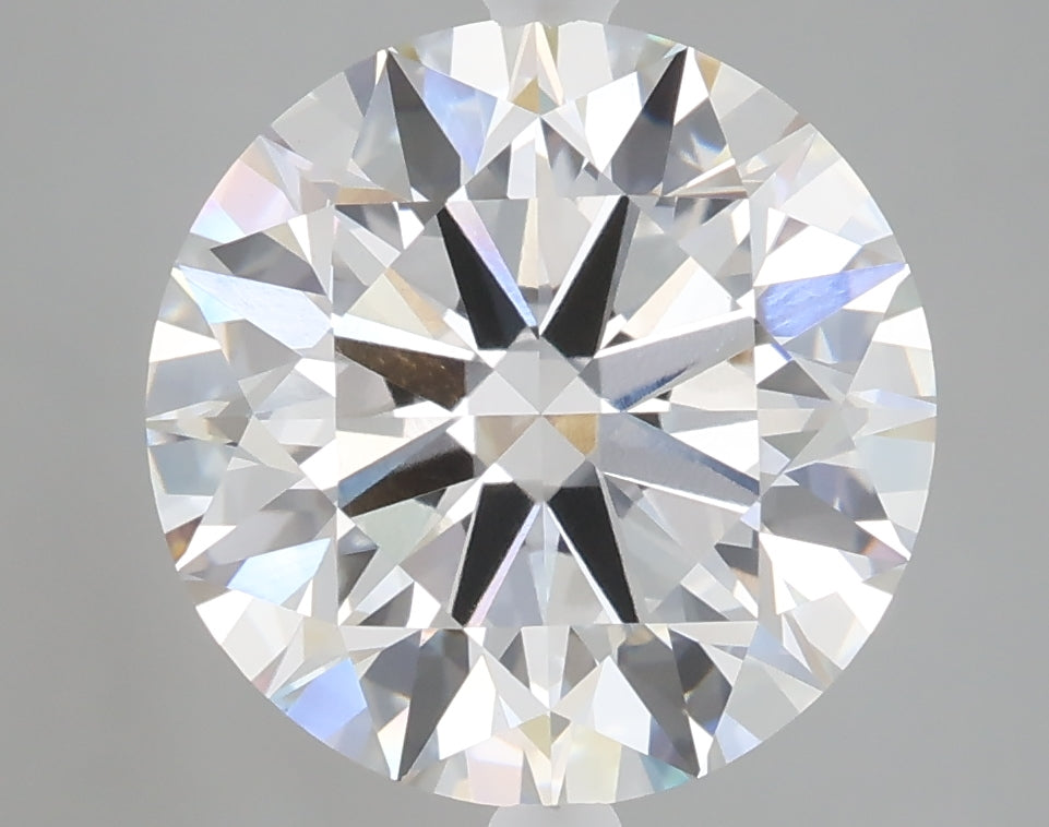 5.02 carat round lab grown diamond E color VVS2 clarity