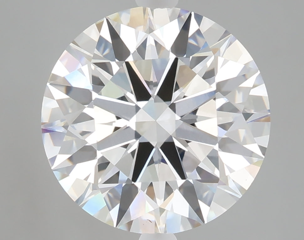 5.05 carat round lab grown diamond F color VVS2 clarity