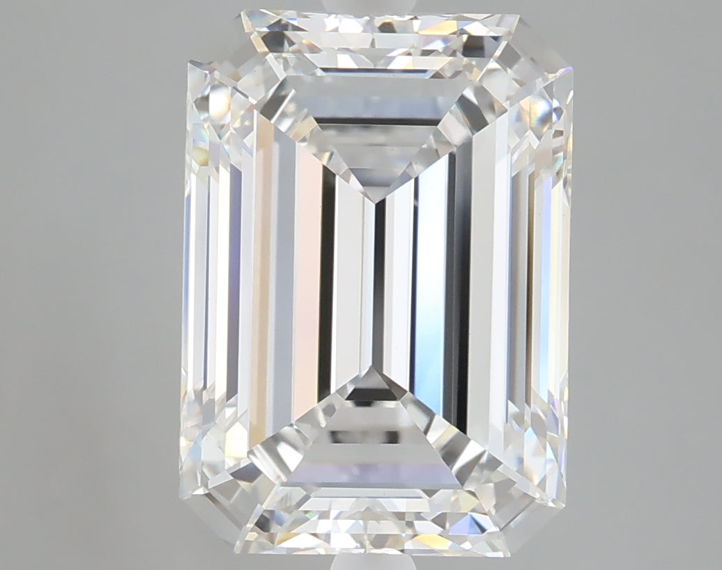 5.06 carat emerald lab grown diamond E color VVS2 clarity
