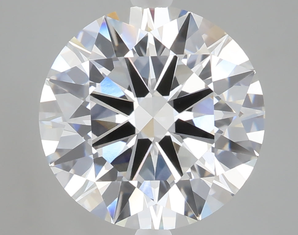 5.02 carat round lab grown diamond E color VVS2 clarity