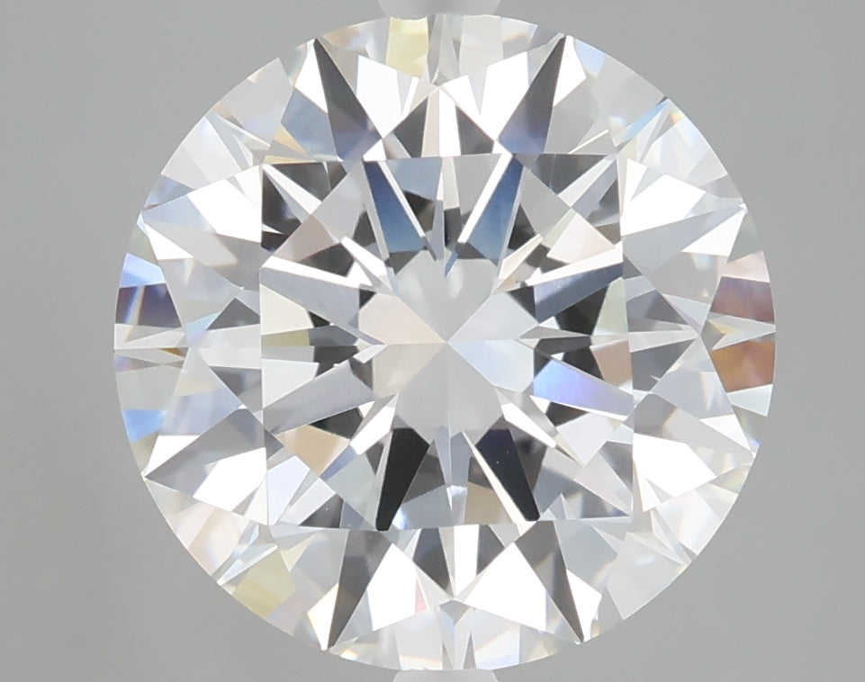 5.10 carat round lab grown diamond E color VVS2 clarity