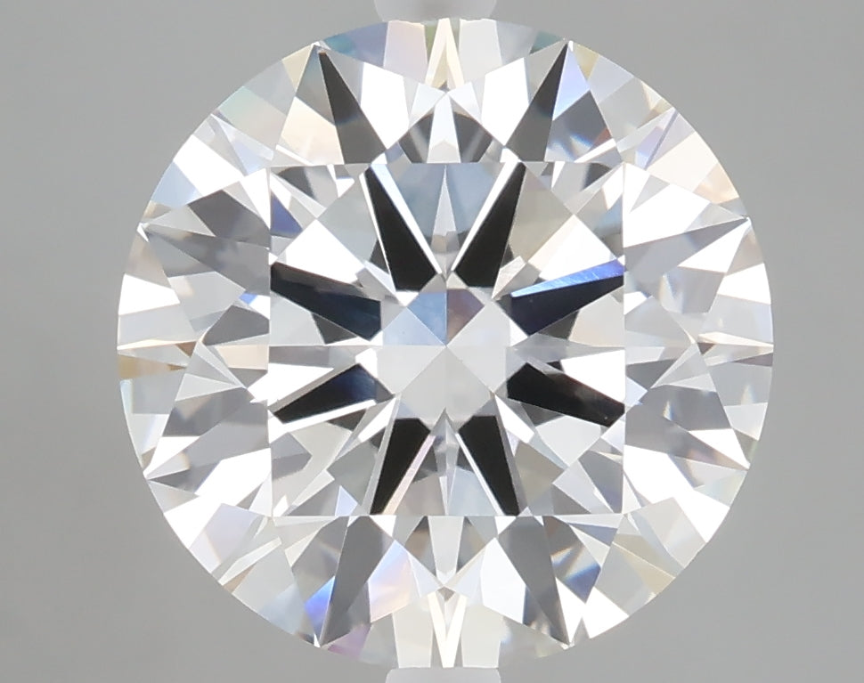 5.08 carat round lab grown diamond F color VVS2 clarity