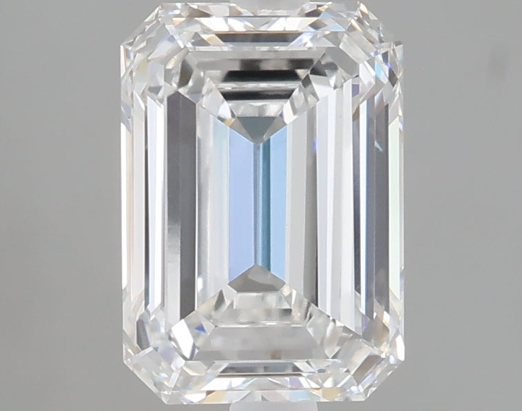 2.06 carat emerald lab grown diamond E color VVS2 clarity