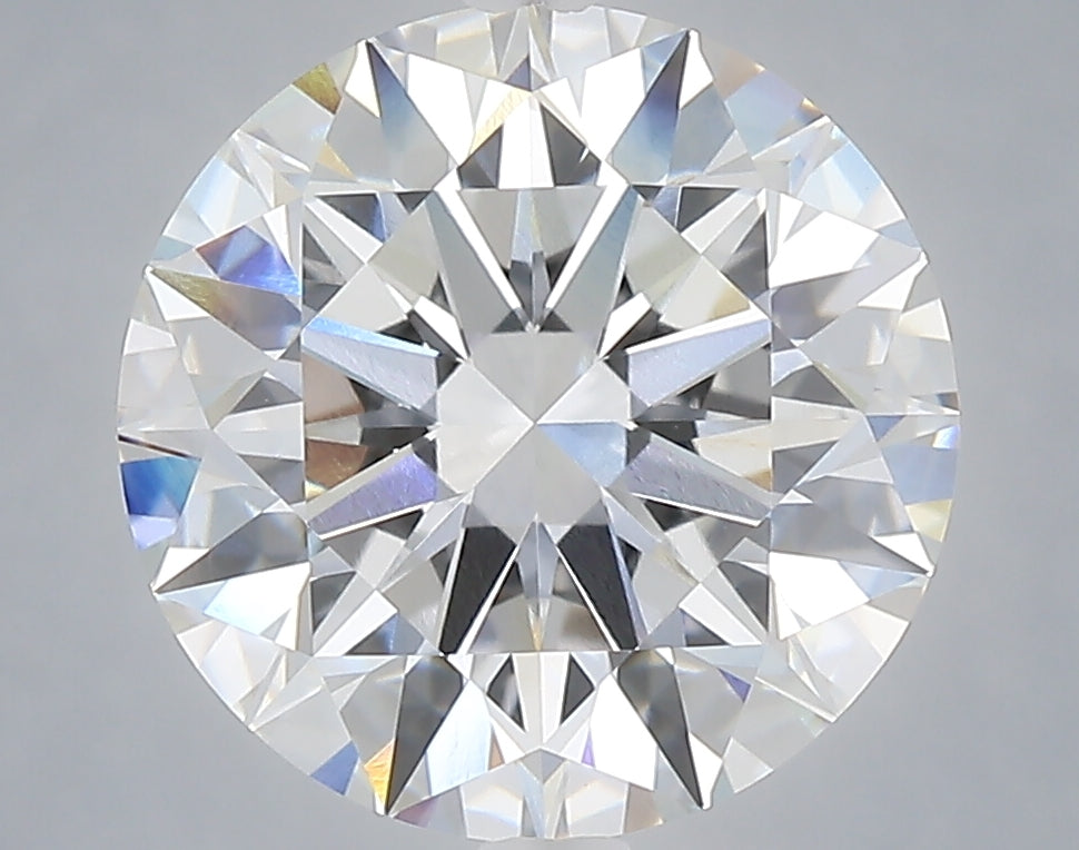 5.01 carat round lab grown diamond E color VVS2 clarity
