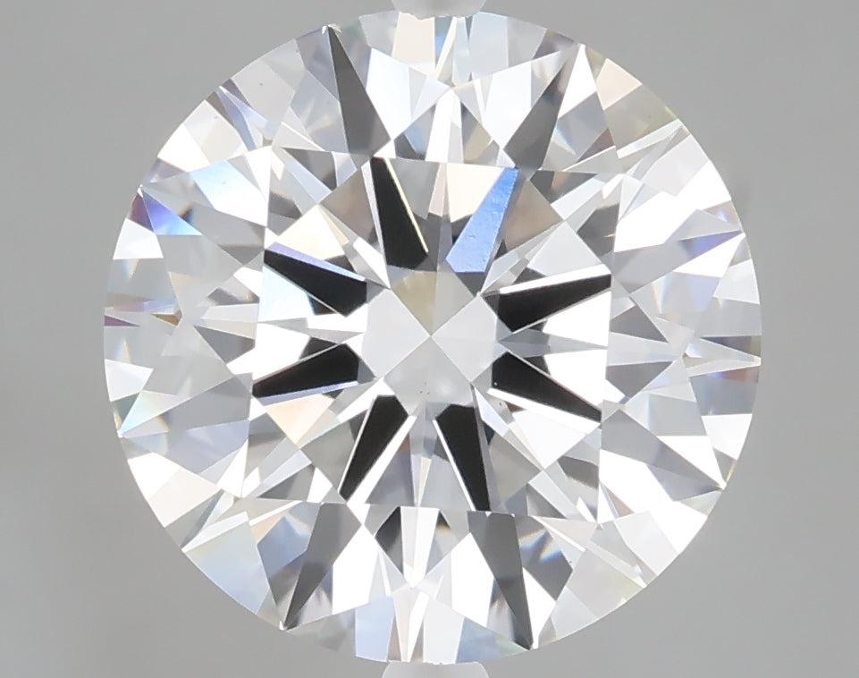 5.02 carat round lab grown diamond E color VVS2 clarity