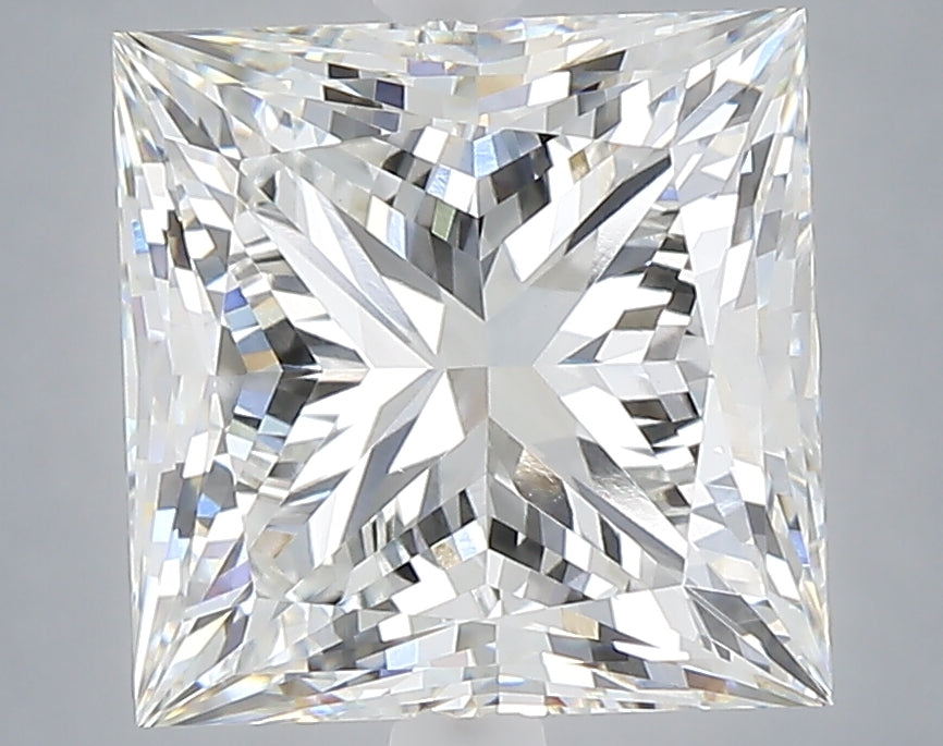 5.10 carat princess lab grown diamond F color VVS2 clarity