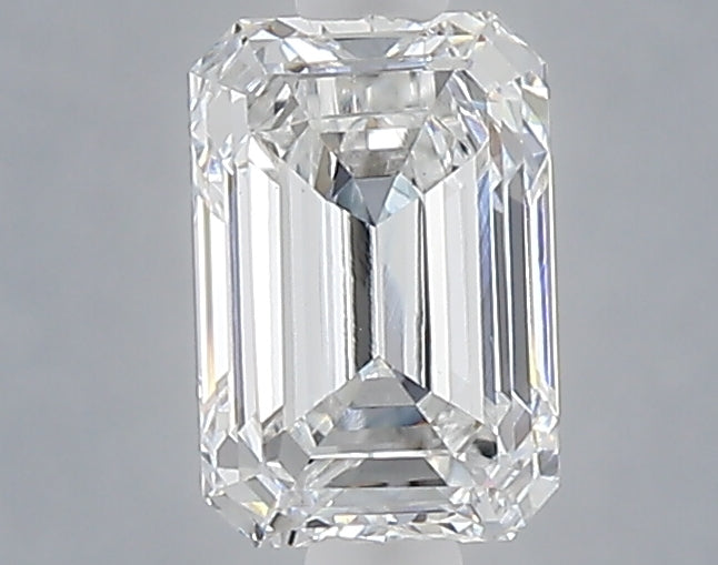 0.99 carat emerald lab grown diamond E color VS1 clarity