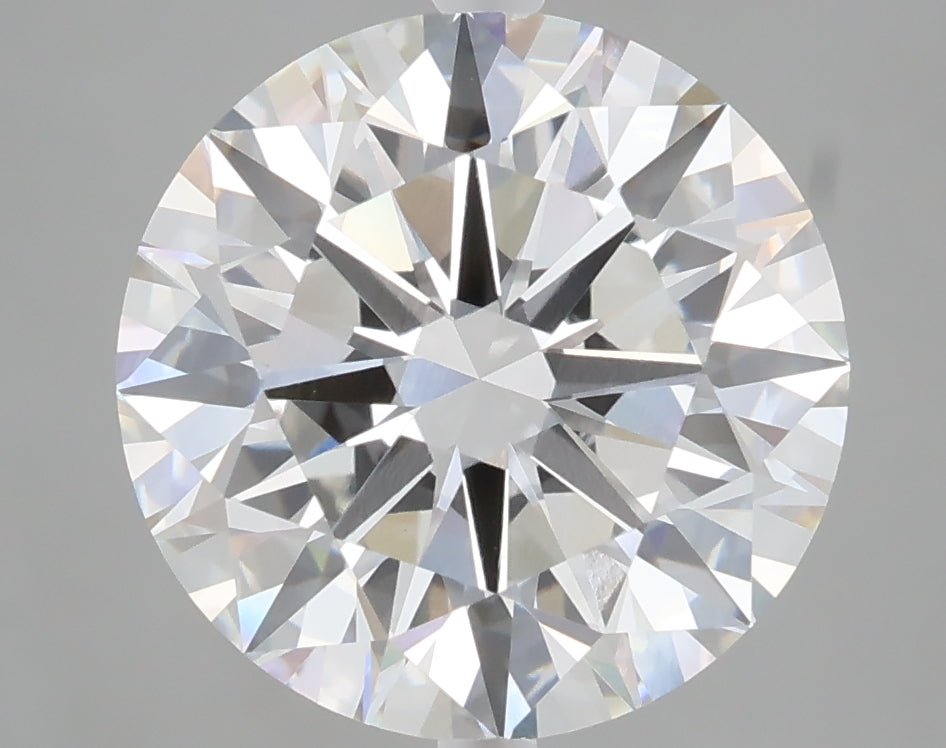 5.09 carat round lab grown diamond F color VVS2 clarity