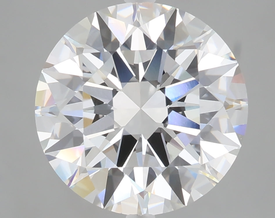 5.09 carat round lab grown diamond F color VVS2 clarity
