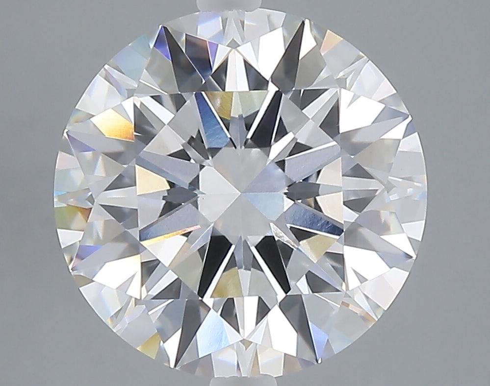 5.05 carat round lab grown diamond F color VVS2 clarity