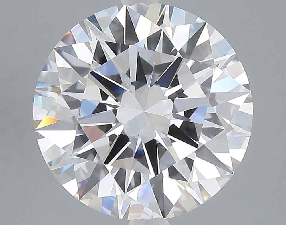5.00 carat round lab grown diamond F color VVS2 clarity