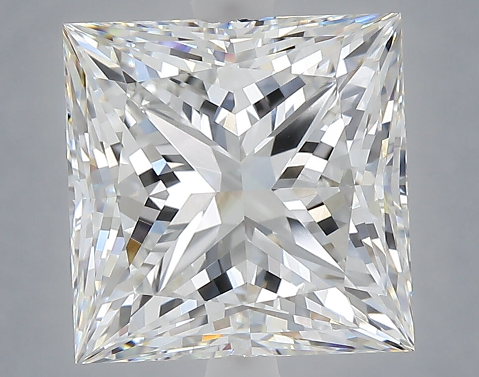 6.06 carat princess lab grown diamond E color VVS2 clarity