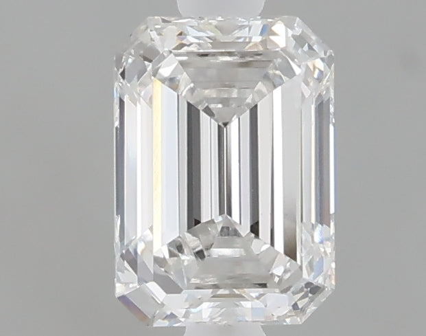 1.00 carat emerald lab grown diamond E color VVS2 clarity