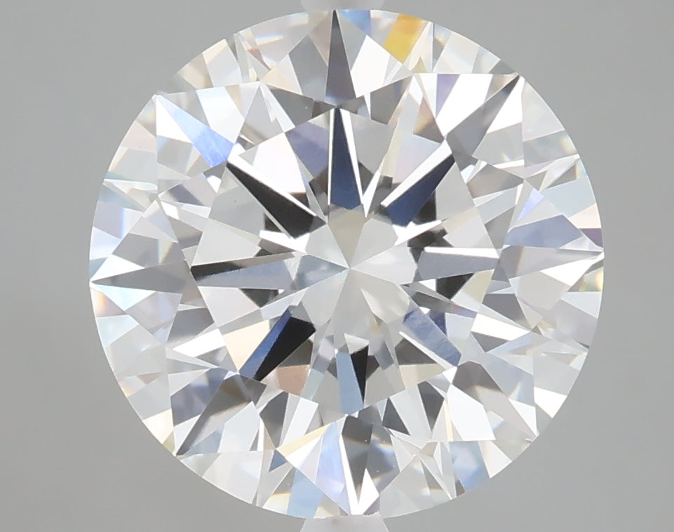 5.00 carat round lab grown diamond F color VVS2 clarity