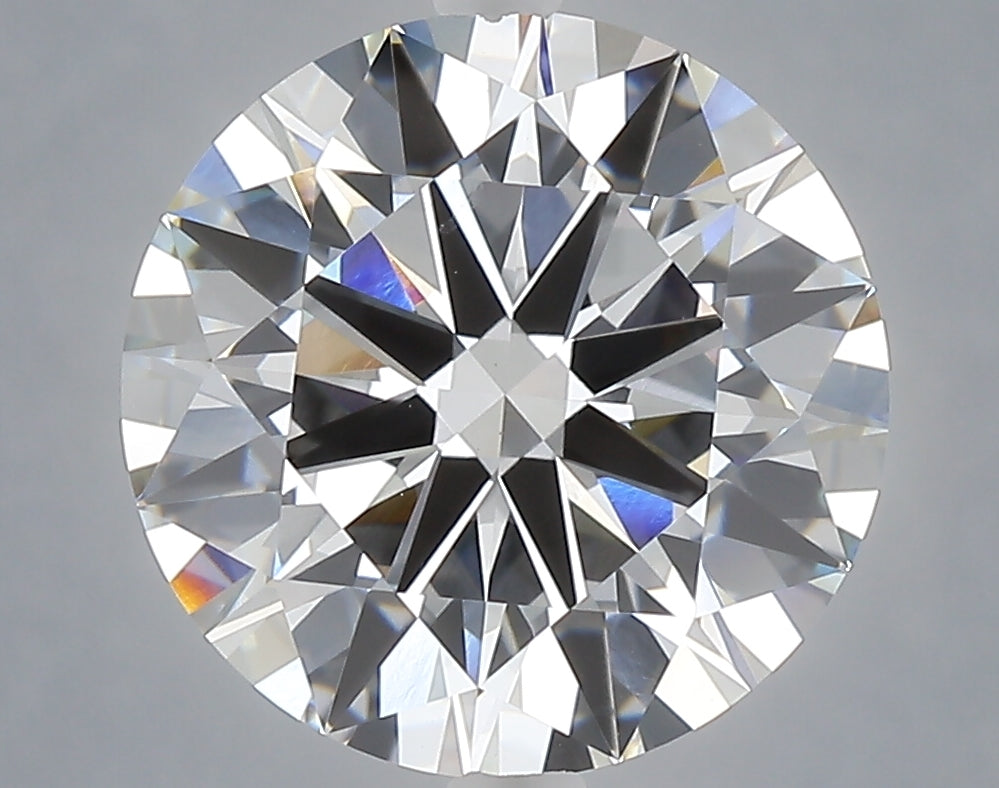 5.00 carat round lab grown diamond E color VVS2 clarity