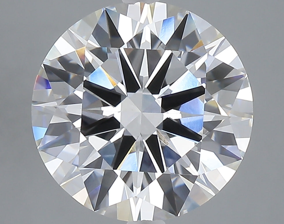 5.03 carat round lab grown diamond F color VVS2 clarity