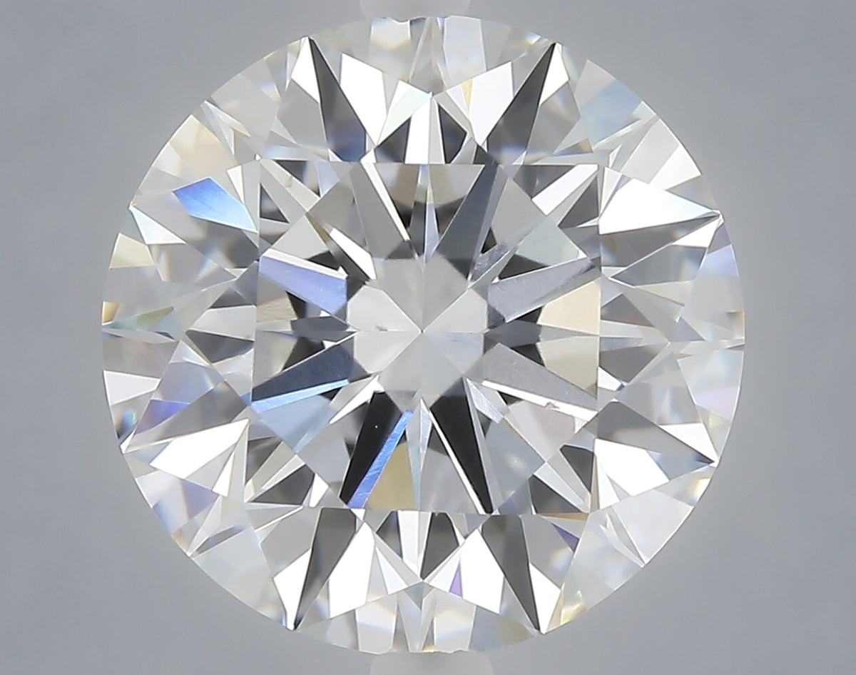 5.01 carat round lab grown diamond E color VVS2 clarity