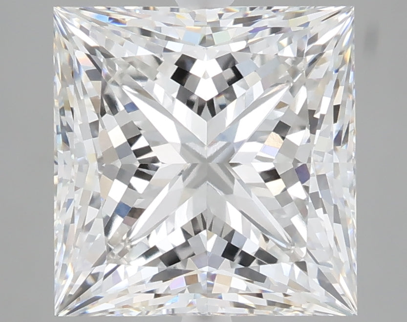 5.07 carat princess lab grown diamond F color VVS2 clarity