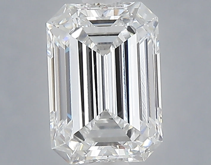 1.51 carat emerald lab grown diamond D color VVS2 clarity