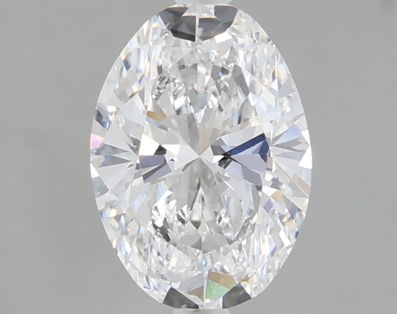 1.09 carat oval lab grown diamond D color VVS2 clarity