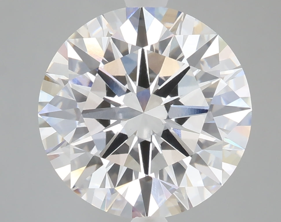 5.02 carat round lab grown diamond F color VS1 clarity