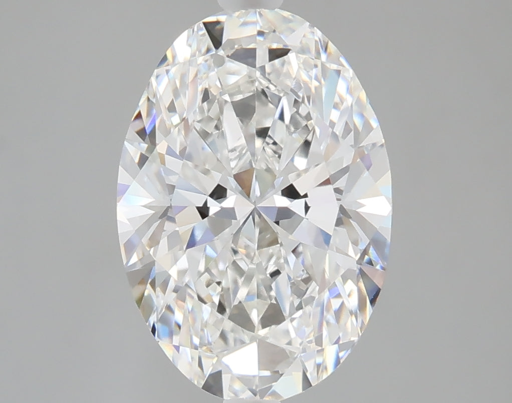 3.30 carat oval lab grown diamond F color VVS2 clarity