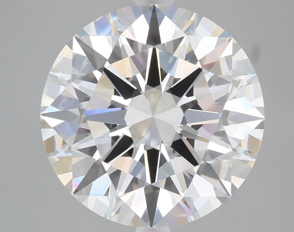 5.02 carat round lab grown diamond E color VVS2 clarity